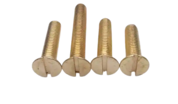 Machine Screw Size Chart – Slotted, Countersunk Head, DIN EN ISO 2009 Dimensions